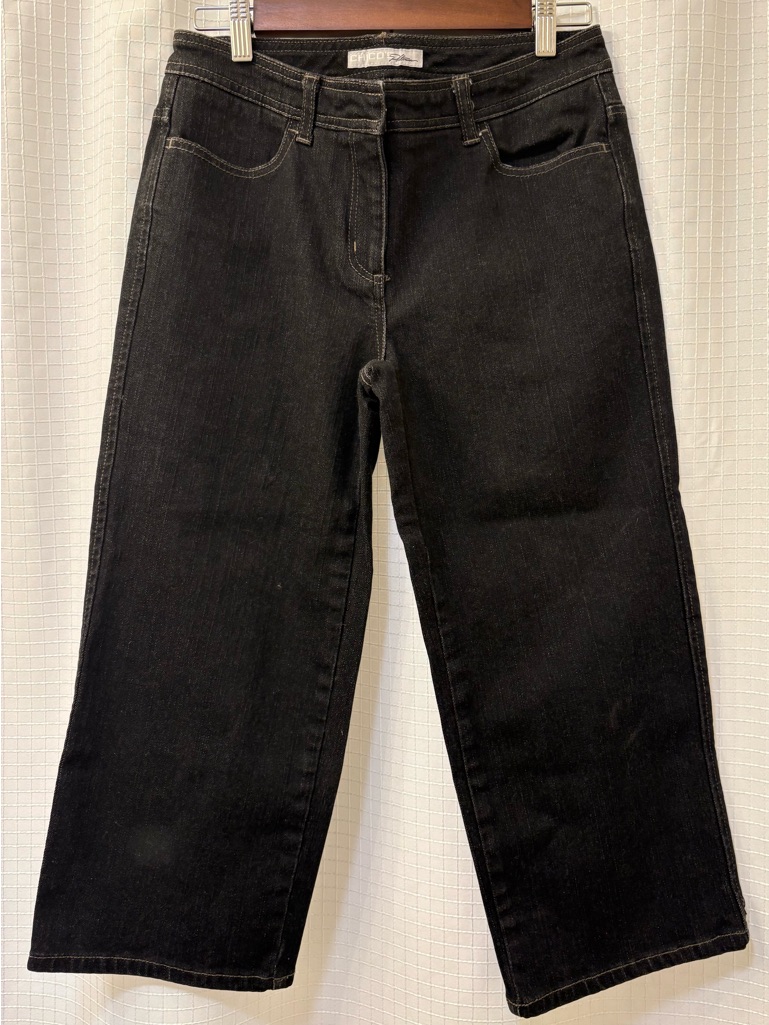 Chico’s Platinum Black Women's Straight-Leg Jeans